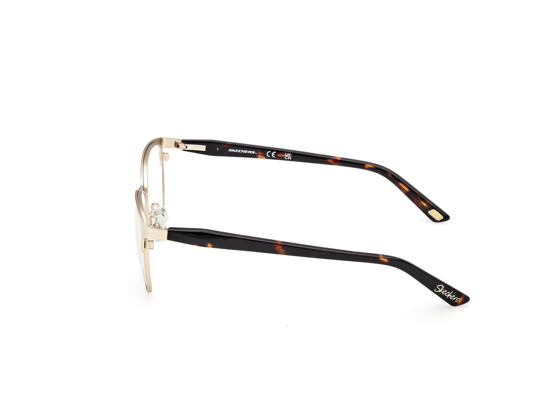 Gafas graduadas skechers se50101 032 dorado rectangular femenino talla 55mm - Vista de detalle