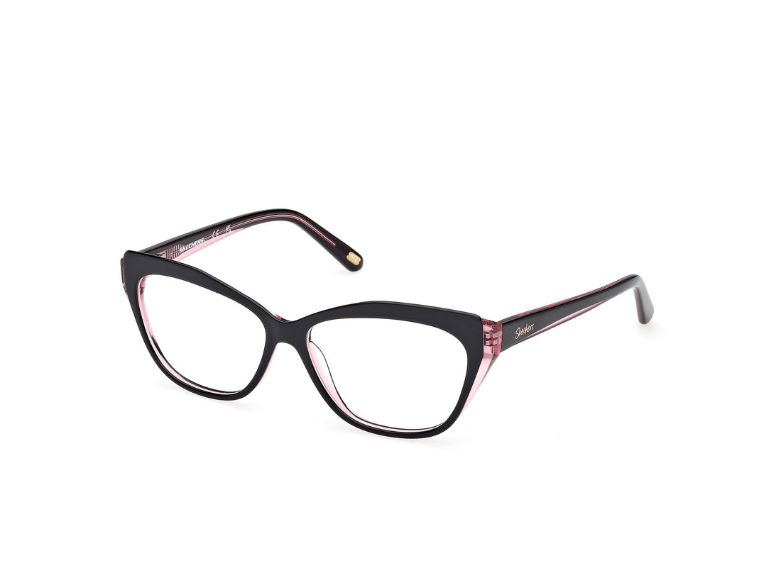 Prescription glasses skechers se50131 001 negro cat eye femenino size 55mm - Main view