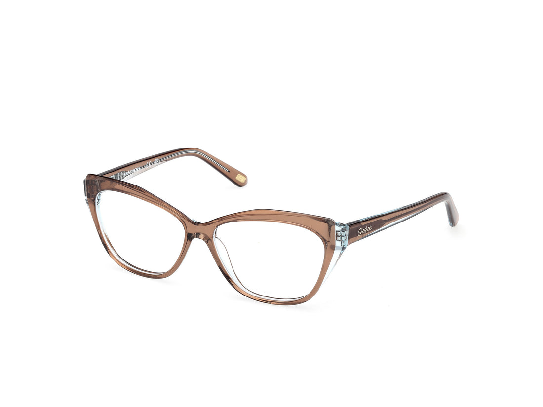 Prescription glasses skechers se50131 047 azul cat eye femenino size 55mm - Main view