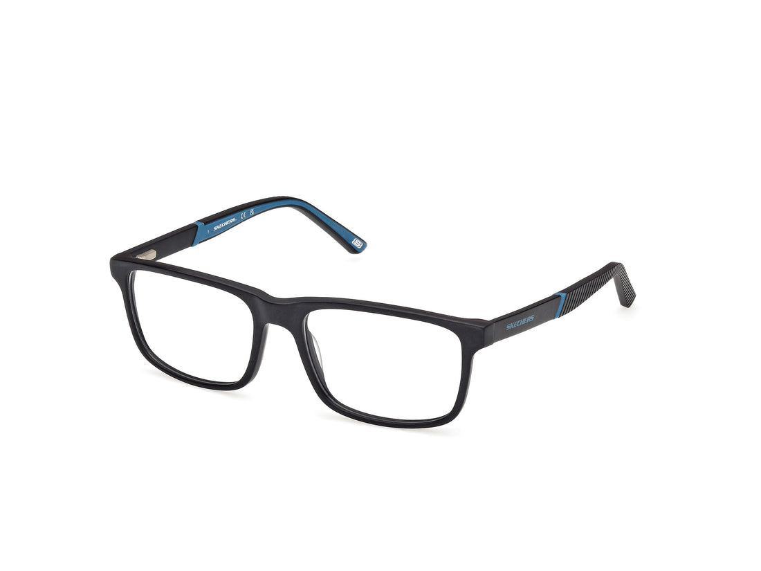 Prescription glasses skechers se50135 002 negro rectangular masculino size 55mm - Main view