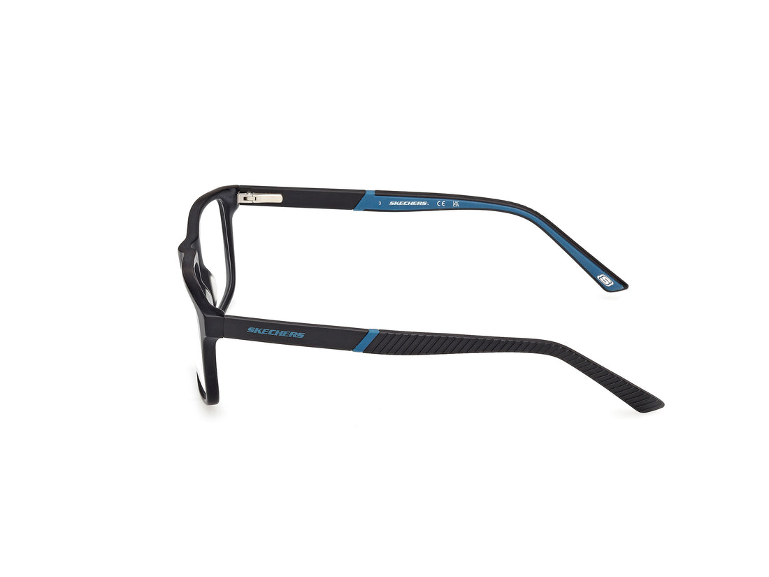 Prescription glasses skechers se50135 002 negro rectangular masculino size 55mm - Detailed view