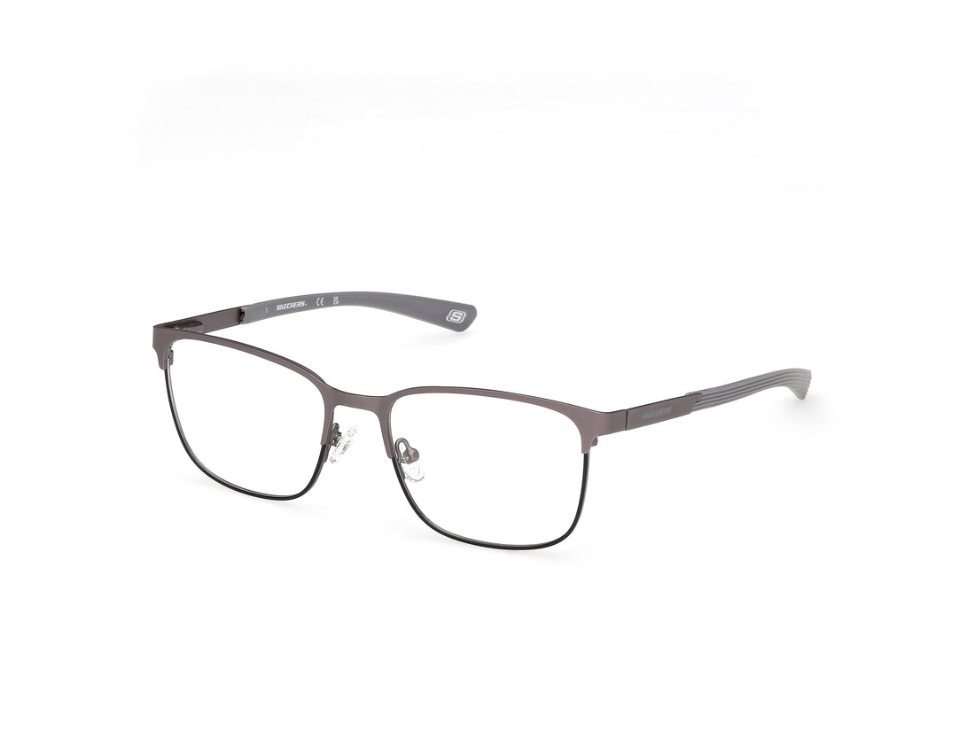 Prescription glasses skechers se50136 011 plateado square masculino size 54mm - Main view