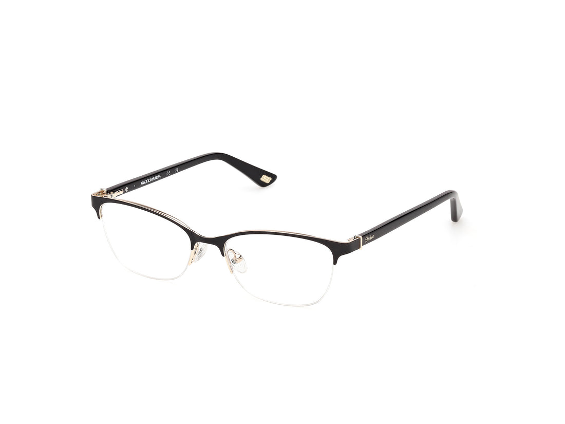 Prescription glasses skechers se50176 005 negro square femenino size 51mm - Main view