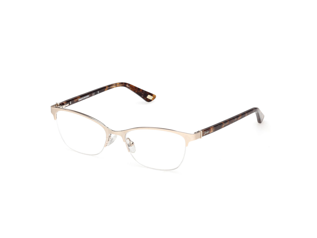 Prescription glasses skechers se50176 032 dorado square femenino size 51mm - Main view