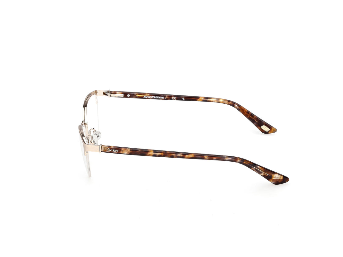 Prescription glasses skechers se50176 032 dorado square femenino size 51mm - Detailed view