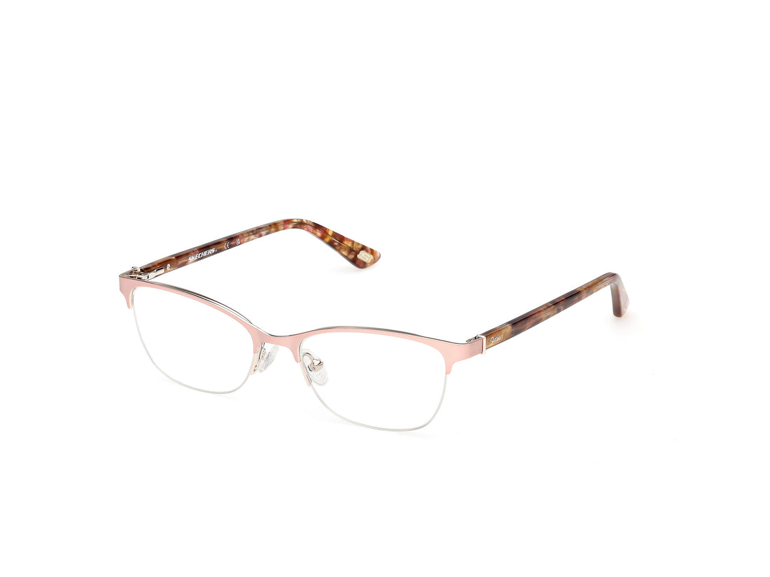 Prescription glasses skechers se50176 073 rosa square femenino size 51mm - Main view