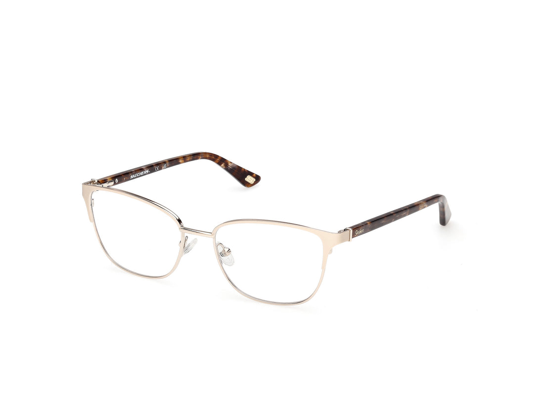 Prescription glasses skechers se50177 032 dorado square femenino size 54mm - Main view