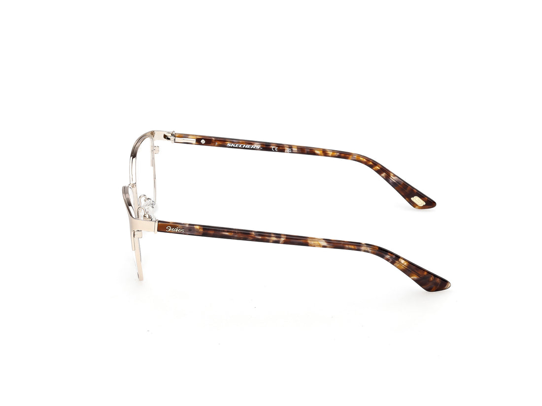 Prescription glasses skechers se50177 032 dorado square femenino size 54mm - Detailed view