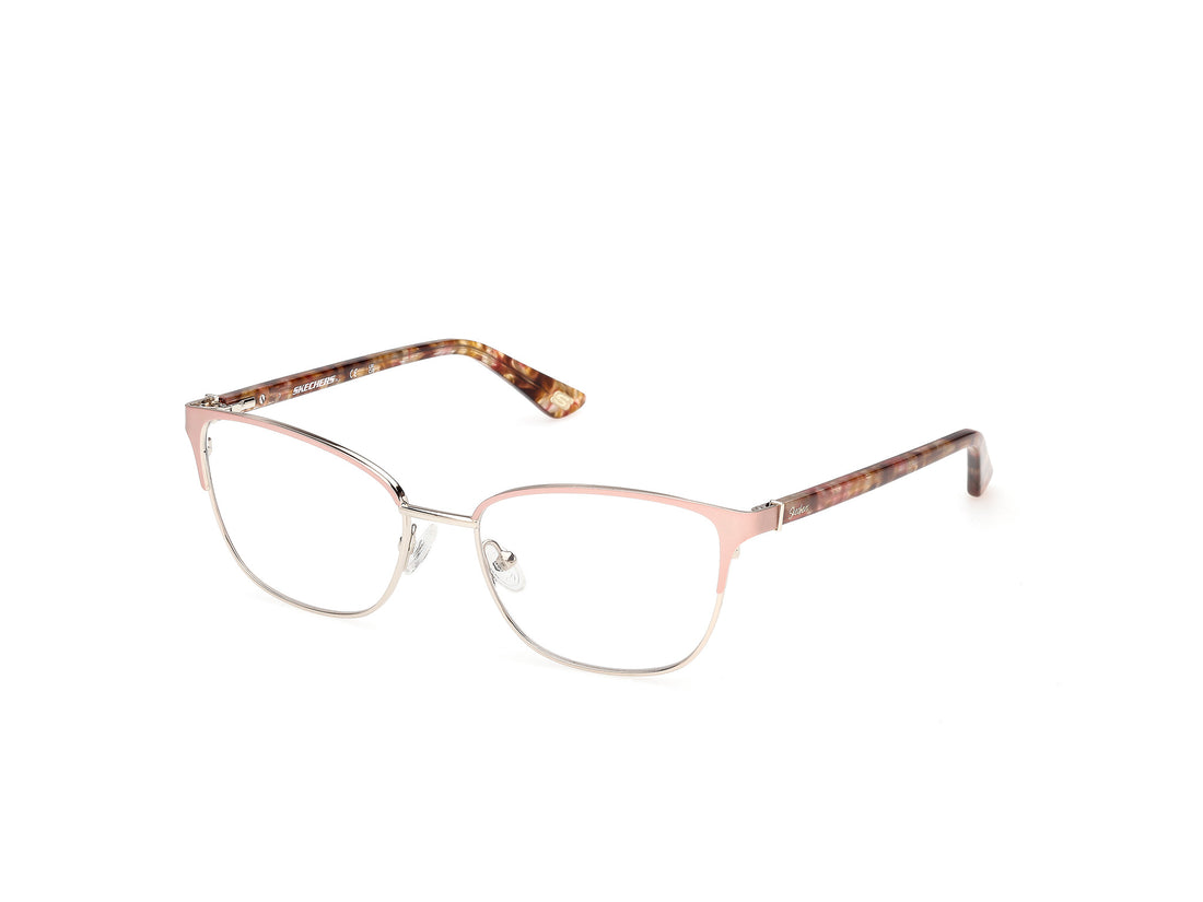 Prescription glasses skechers se50177 073 rosa square femenino size 54mm - Main view