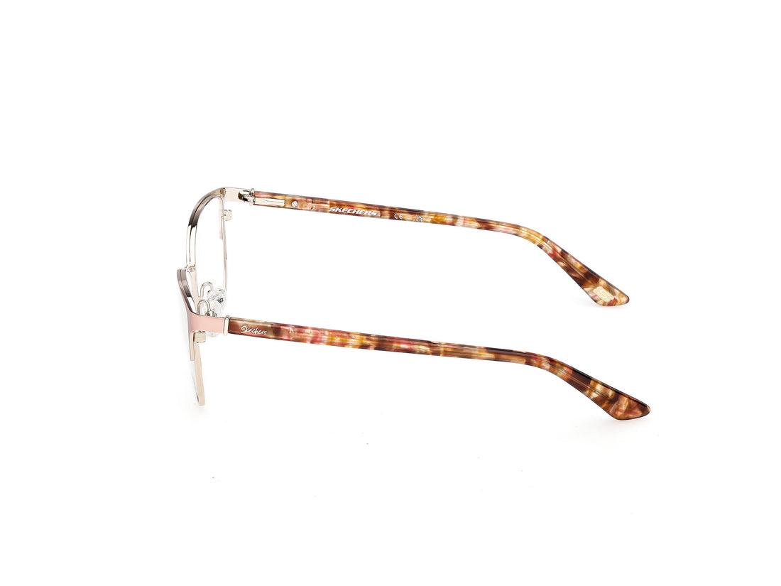 Prescription glasses skechers se50177 073 rosa square femenino size 54mm - Detailed view