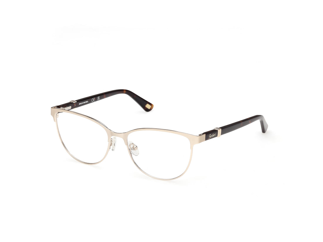 Prescription glasses skechers se50178 032 dorado square femenino size 53mm - Main view
