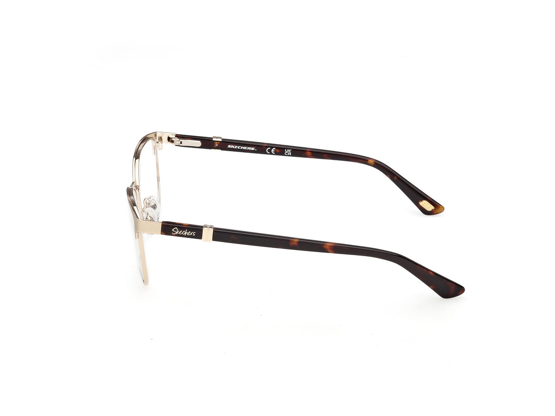 Prescription glasses skechers se50178 032 dorado square femenino size 53mm - Detailed view