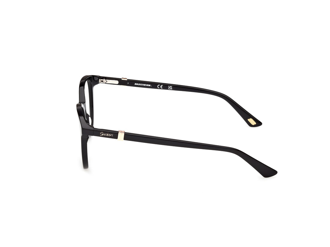 Prescription glasses skechers se50179 001 negro round femenino size 50mm - Detailed view