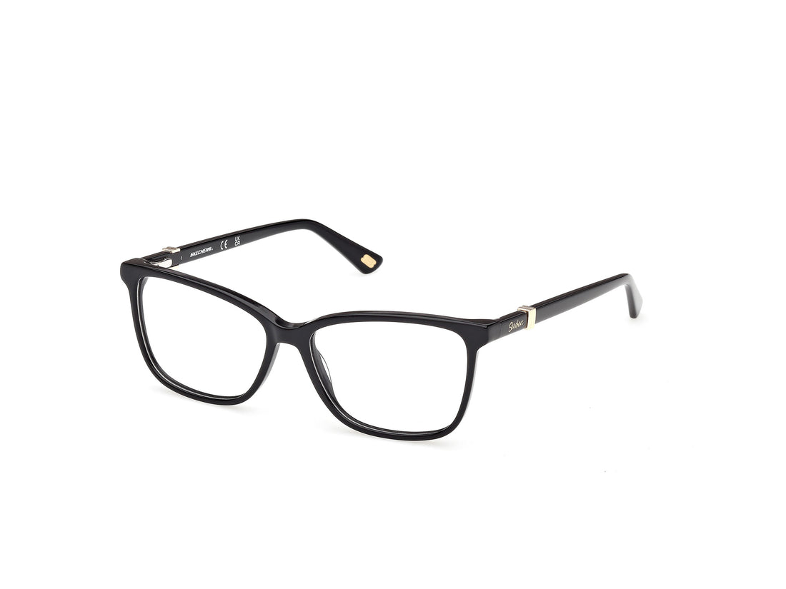 Prescription glasses skechers se50180 001 negro rectangular femenino size 53mm - Main view