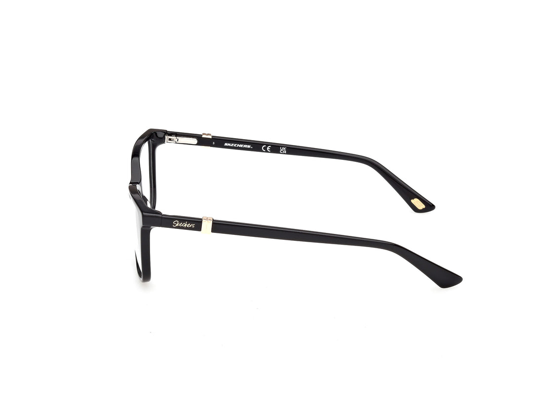 Prescription glasses skechers se50180 001 negro rectangular femenino size 53mm - Detailed view