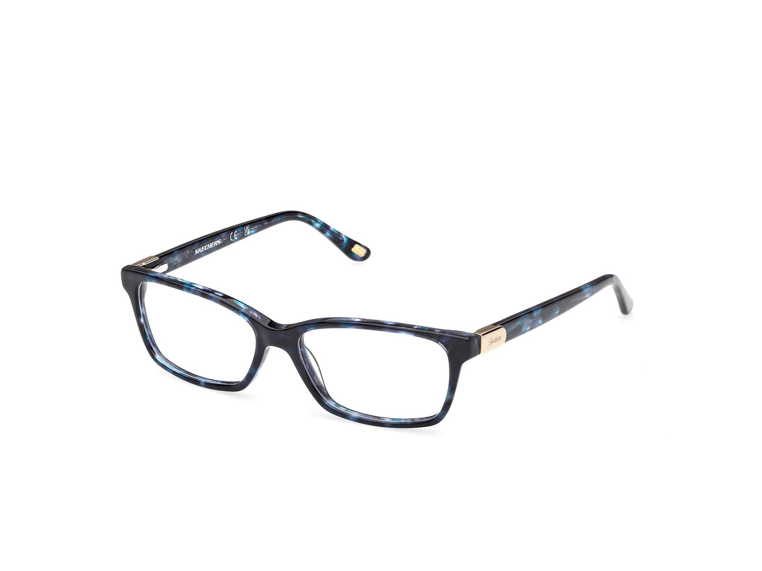 Prescription glasses skechers se50182 092 azul rectangular femenino size 53mm - Main view