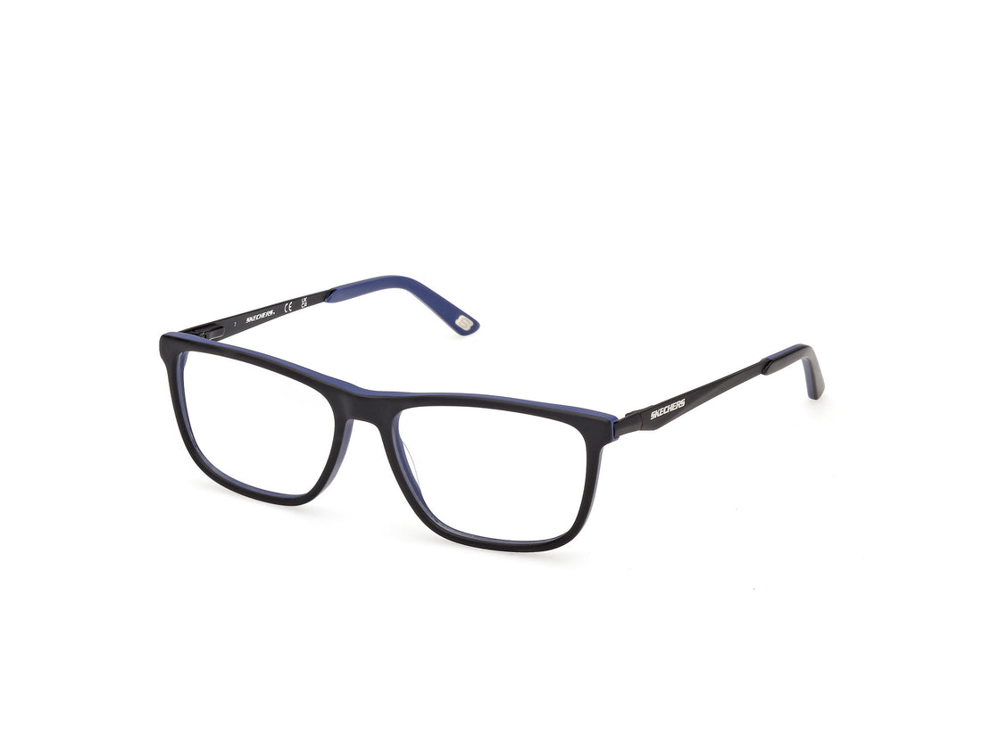 Prescription glasses skechers se50186 002 negro square masculino size 53mm - Main view
