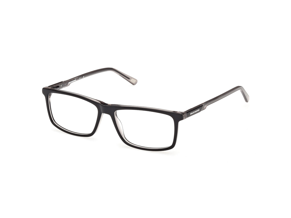 Prescription glasses skechers se50187 005 negro rectangular masculino size 55mm - Main view