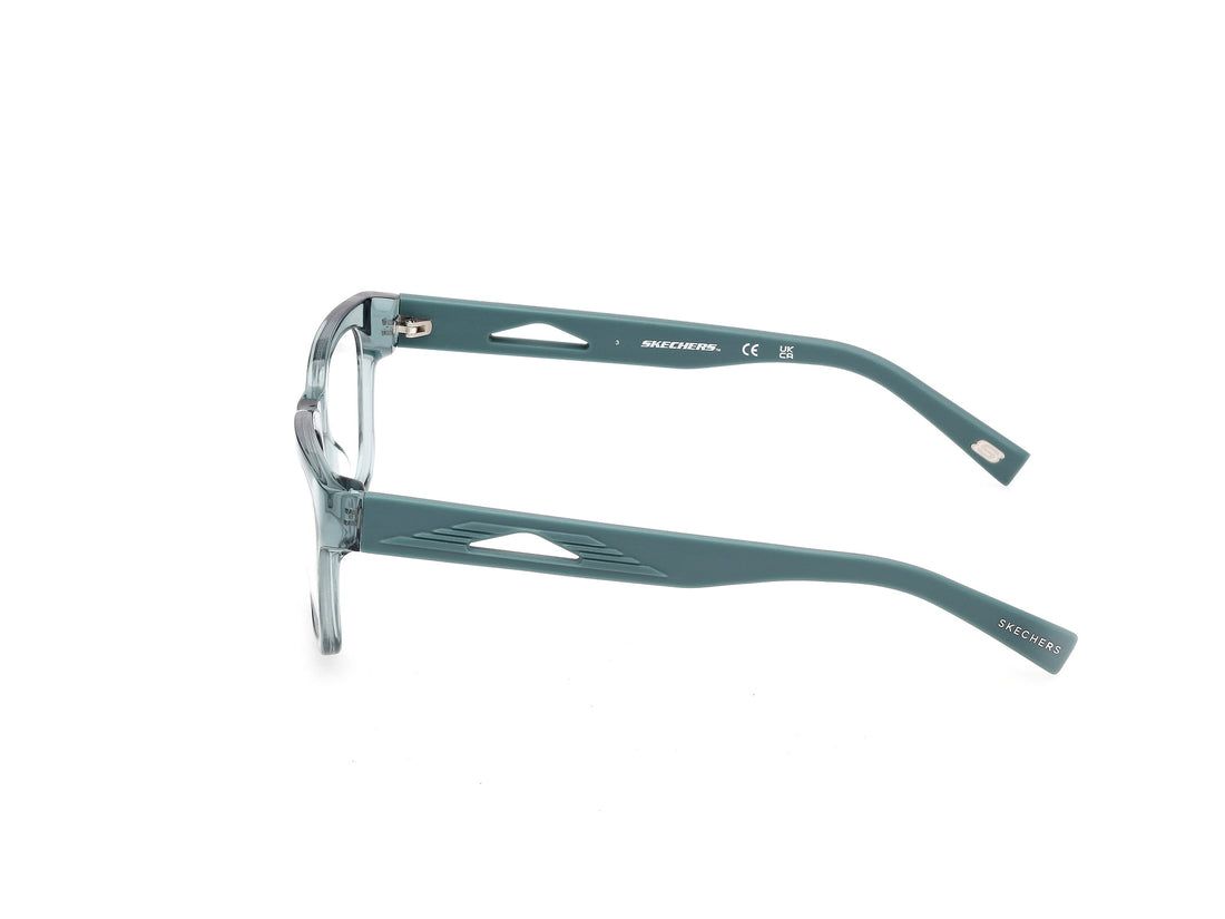 Gafas graduadas skechers se50219 093 verde rectangular unisex talla 52mm - Vista de detalle
