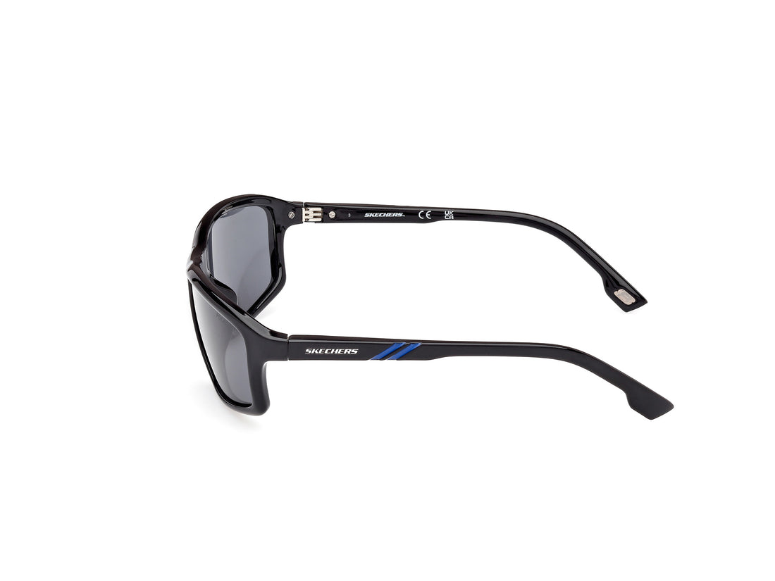Occhiali da sole skechers se6130 01d negro rectangular masculino taglia 62mm - Vista dettagliata