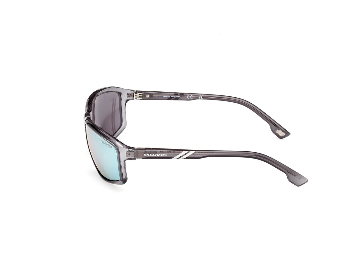 Occhiali da sole skechers se6130 20d gris rectangular masculino taglia 62mm - Vista dettagliata