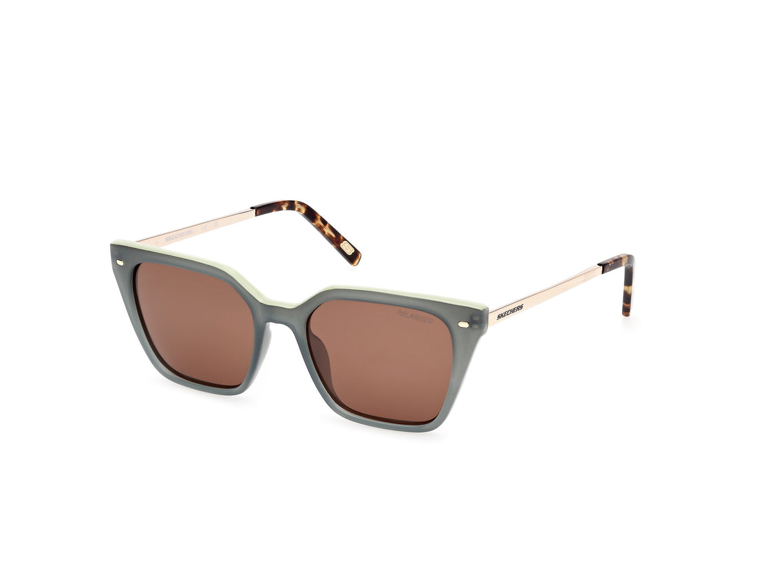 Lunettes de soleil skechers se6217 95h verde square femenino taille 52mm - Vue principale