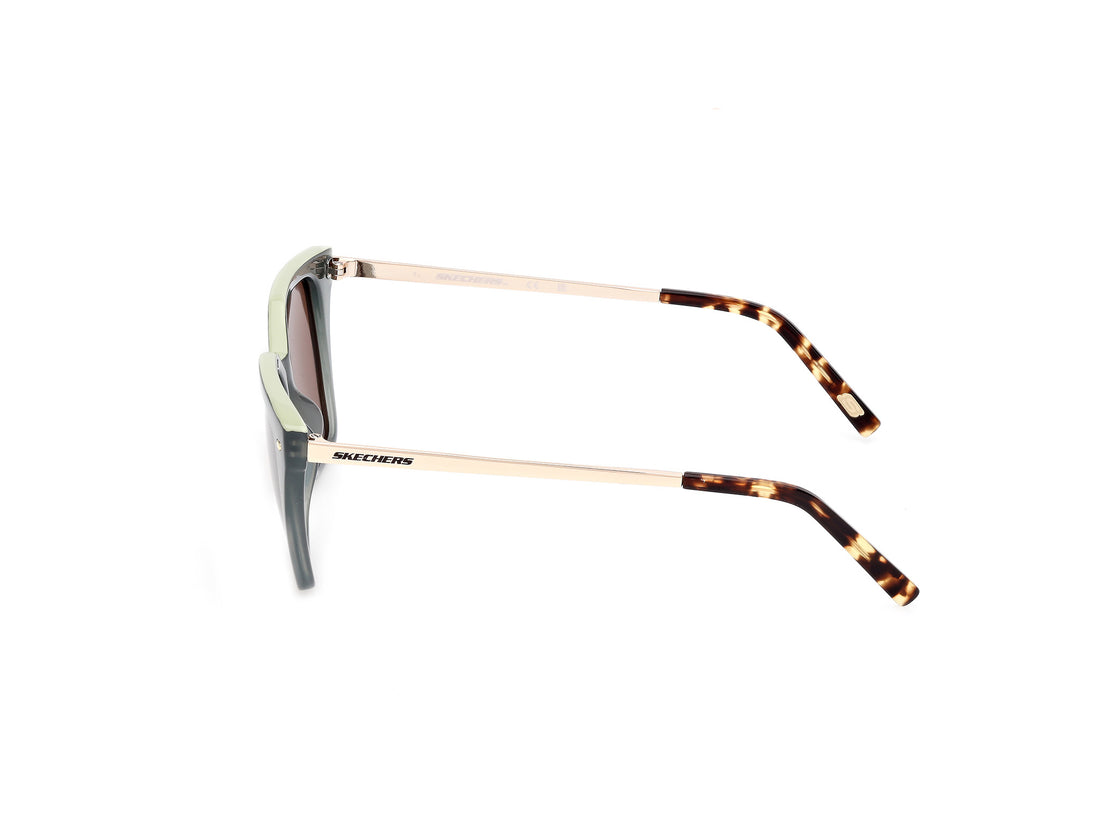 Lunettes de soleil skechers se6217 95h verde square femenino taille 52mm - Vue détaillée