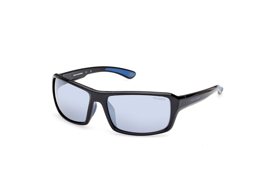 Lunettes de soleil skechers se6289 01d negro rectangular unisex taille 61mm - Vue principale
