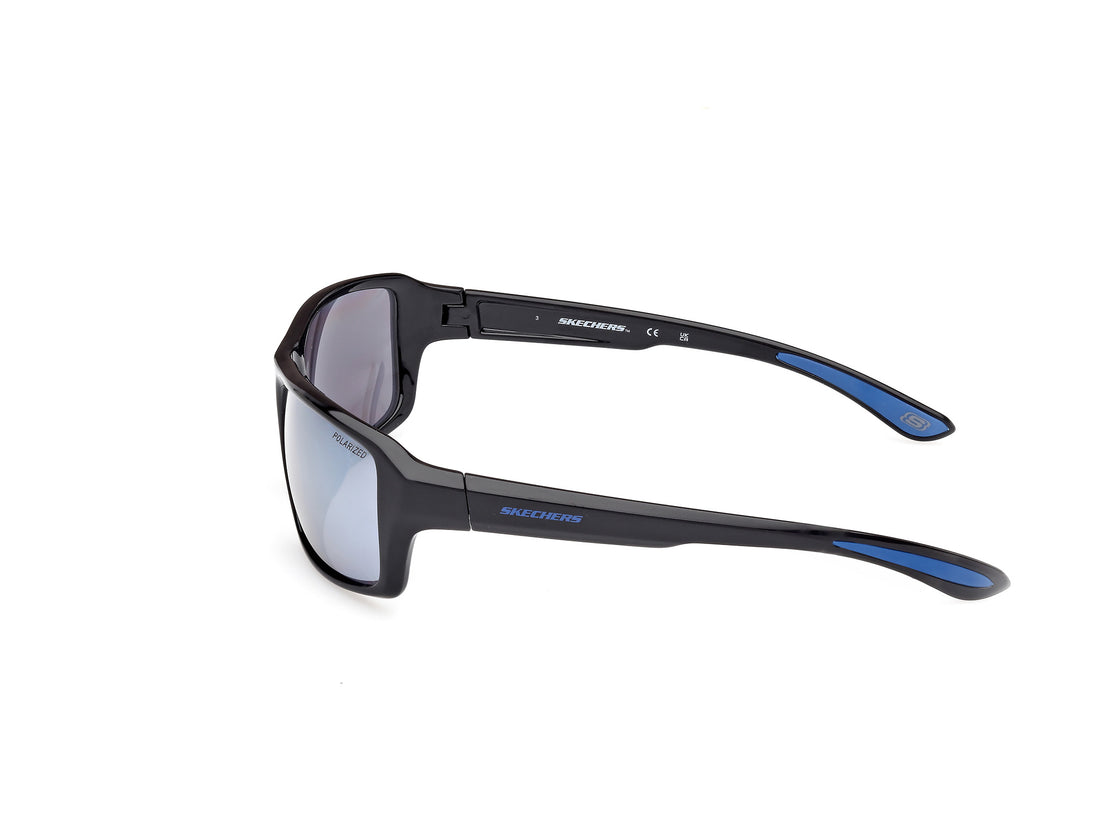 Lunettes de soleil skechers se6289 01d negro rectangular unisex taille 61mm - Vue détaillée