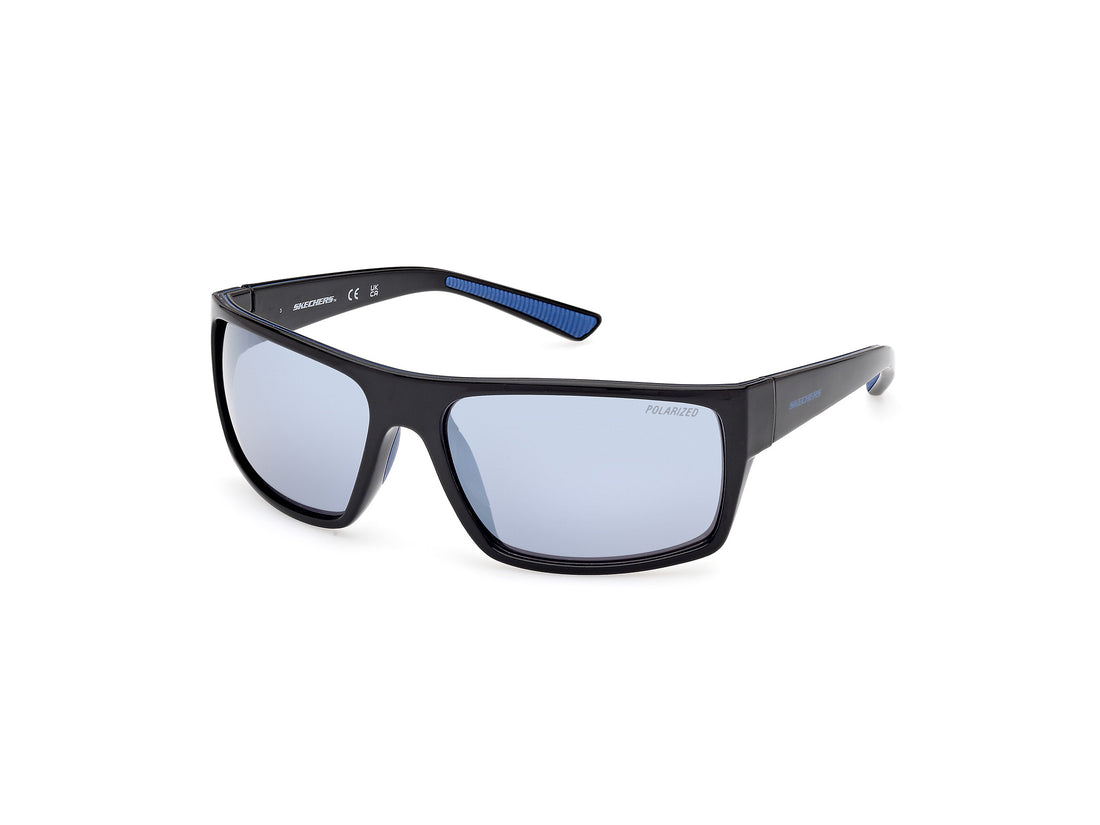 Lunettes de soleil skechers se6292 01d negro rectangular masculino taille 63mm - Vue principale