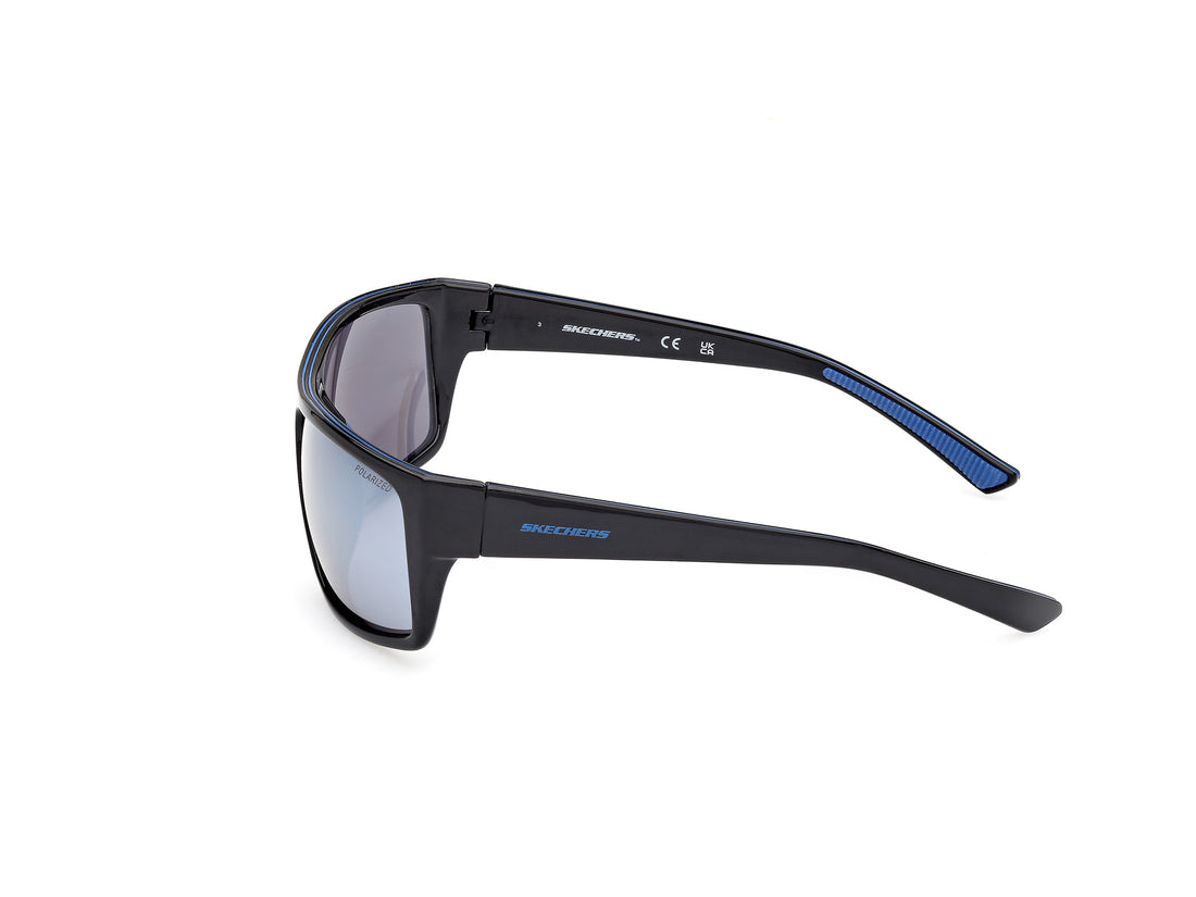 Lunettes de soleil skechers se6292 01d negro rectangular masculino taille 63mm - Vue détaillée