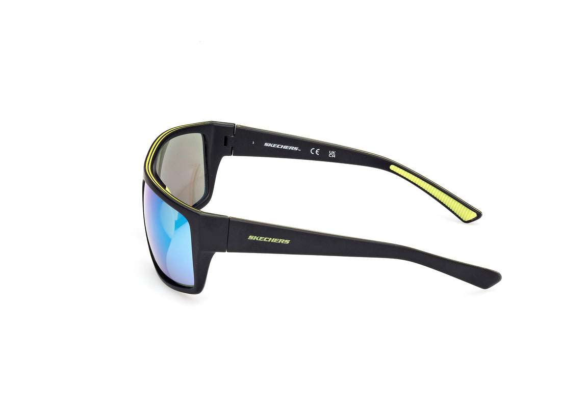 Occhiali da sole skechers se6292 02q negro masculino taglia 63mm - Vista dettagliata