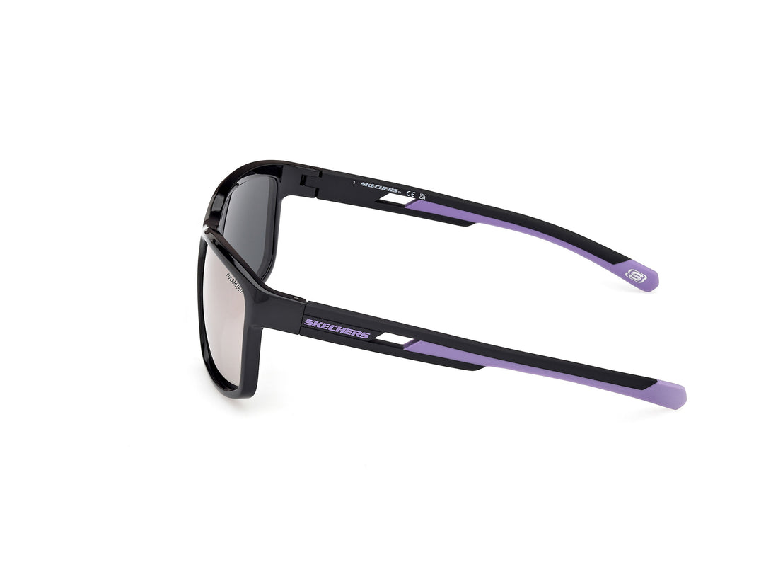 Lunettes de soleil skechers se6363 01d negro rectangular masculino taille 60mm - Vue détaillée