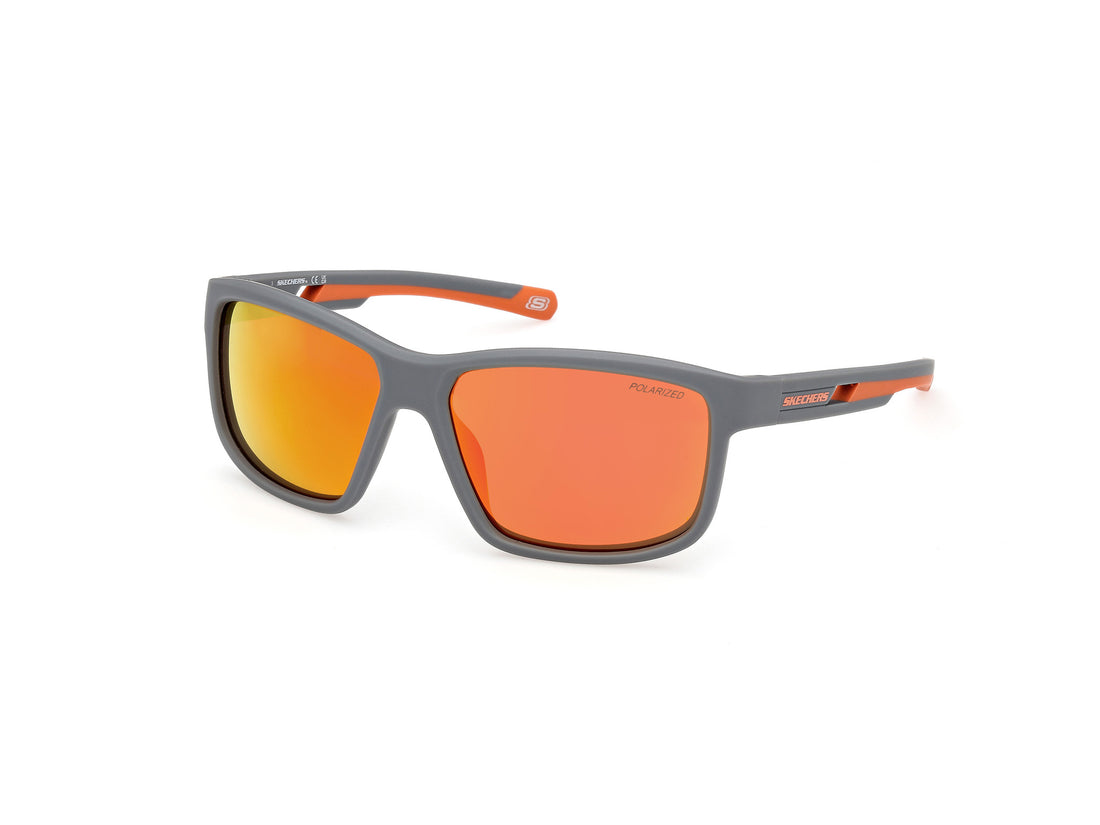 Lunettes de soleil skechers se6363 20u gris rectangular masculino taille 60mm - Vue principale