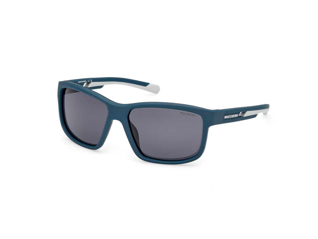 Lunettes de soleil skechers se6363 21d blanco rectangular masculino taille 60mm - Vue principale
