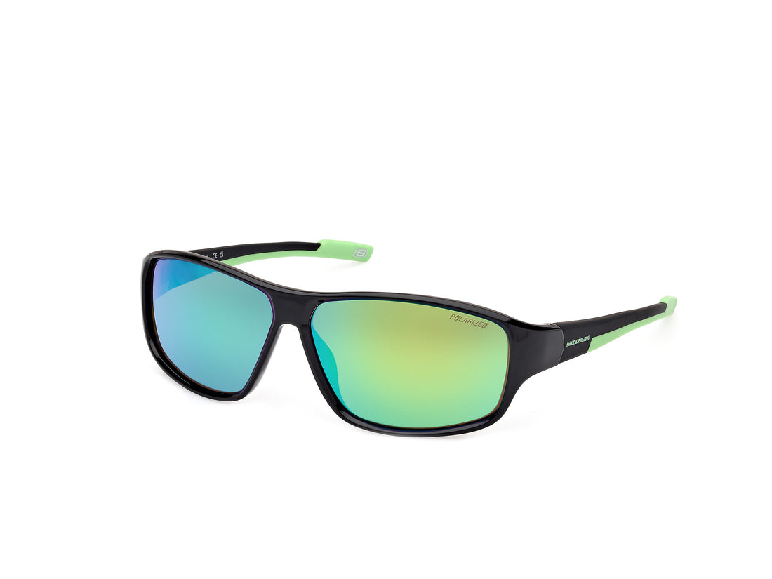 Lunettes de soleil skechers se6364 01r negro oval masculino taille 65mm - Vue principale