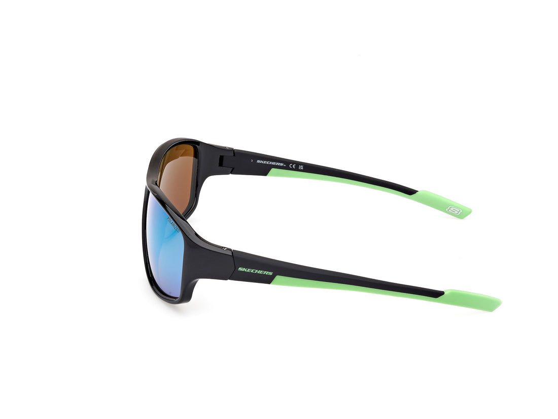 Lunettes de soleil skechers se6364 01r negro oval masculino taille 65mm - Vue détaillée