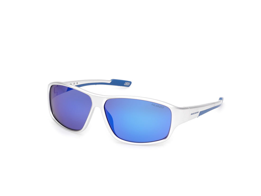 Lunettes de soleil skechers se6364 10d plateado oval masculino taille 65mm - Vue principale