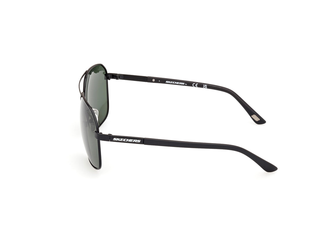 Occhiali da sole skechers se6366 02r negro masculino taglia 65mm - Vista dettagliata