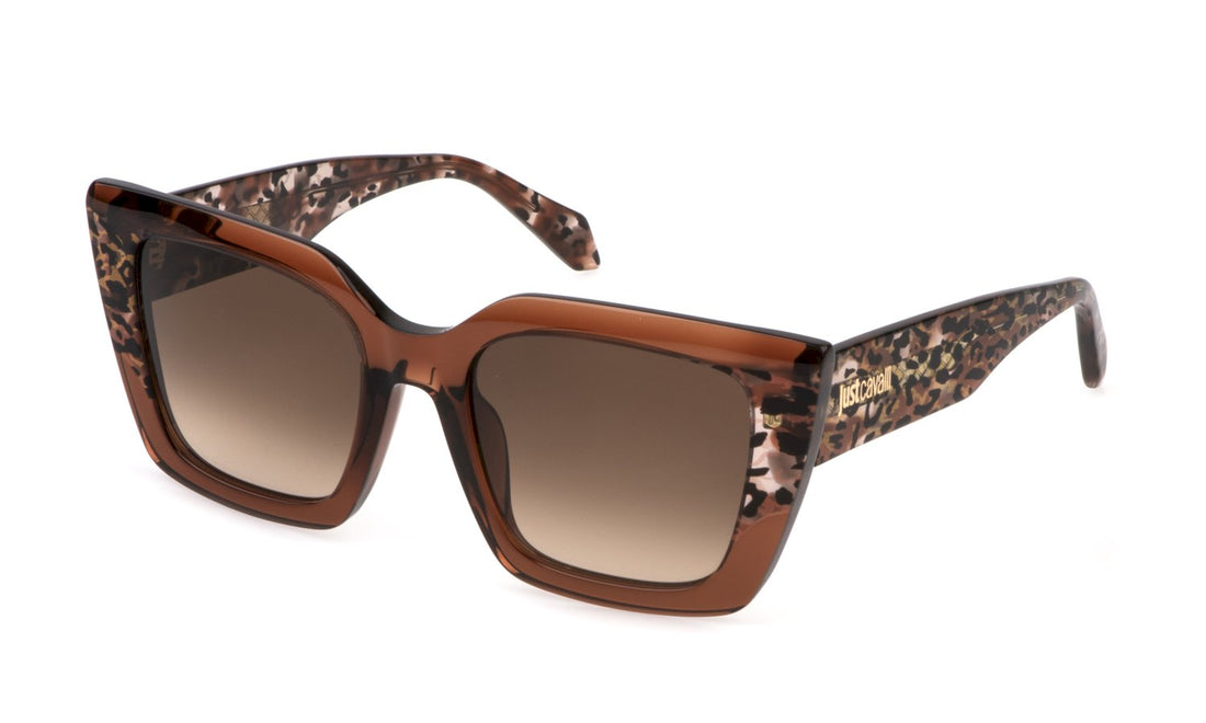 Óculos de sol just cavalli sjc099v 09x8 marron square femenino tamanho 53mm - Vista principal