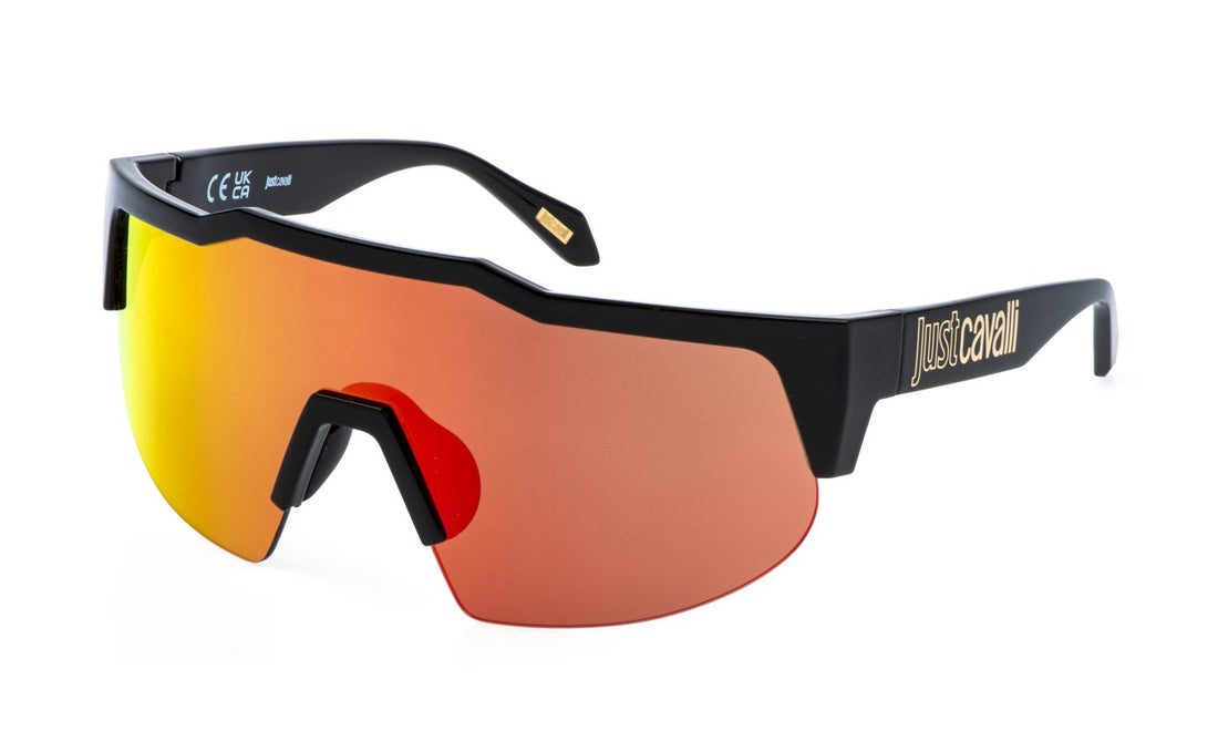 Sunglasses just cavalli sjc154 0z42 negro shield unisex size 99mm - Detailed view