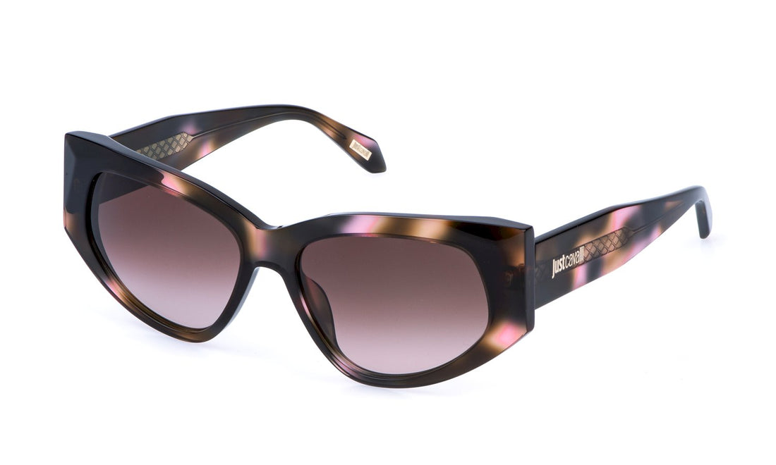Occhiali da sole just cavalli sjc169 01gq marron cat eye femenino taglia 57mm - Vista principale