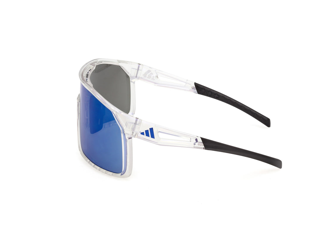 Occhiali da sole adidas sport sp0124 alkator 26x transparente shield masculino taglia 0mm - Vista dettagliata