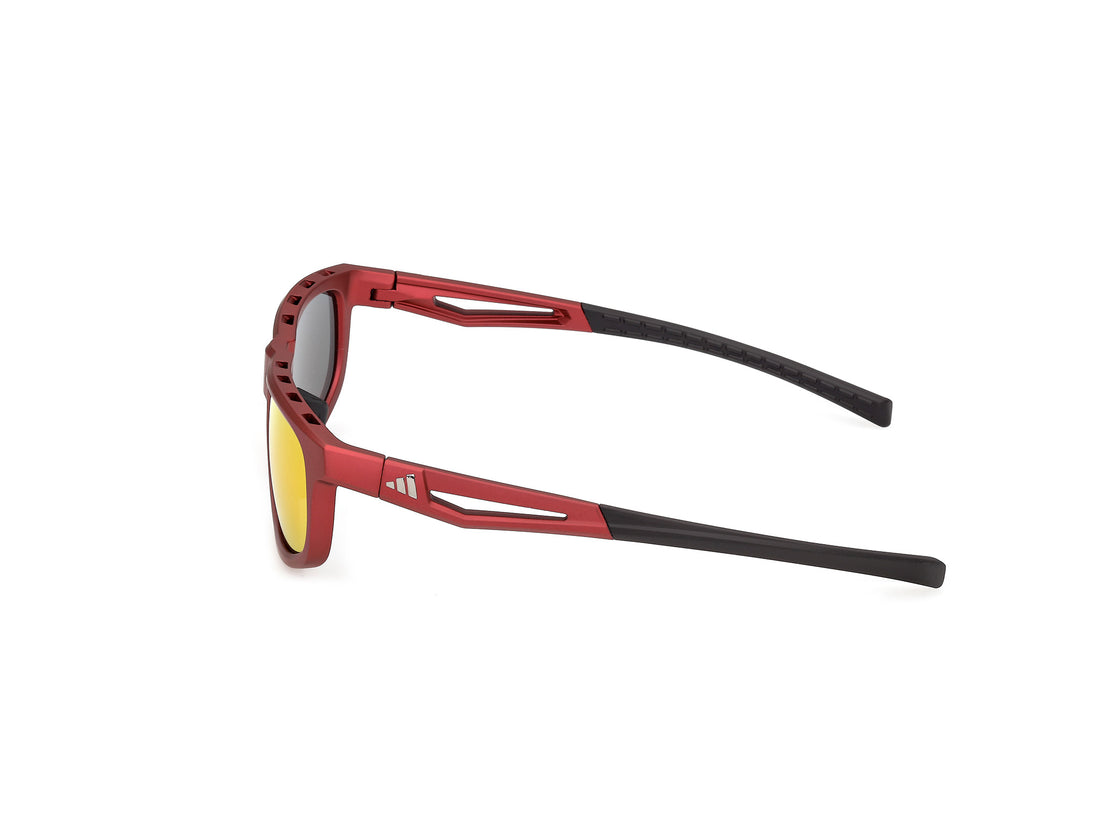 Occhiali da sole adidas sport sp0126 dromeas 67l rojo geometric femenino taglia 56mm - Vista dettagliata