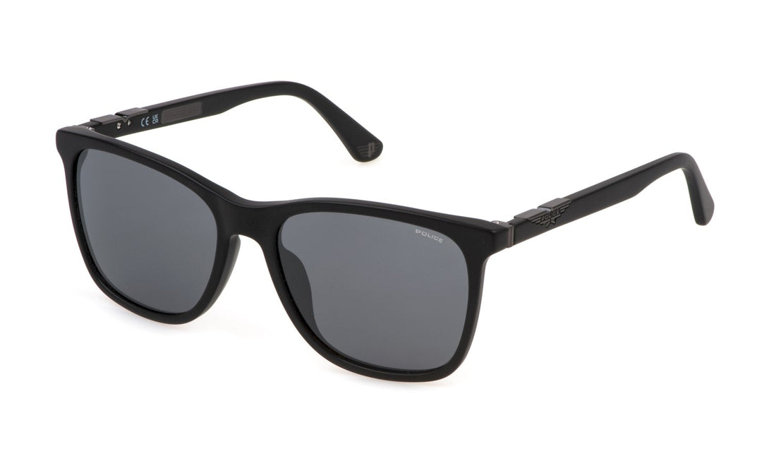 Sunglasses police spl872n 703x negro square masculino size 56mm - Main view