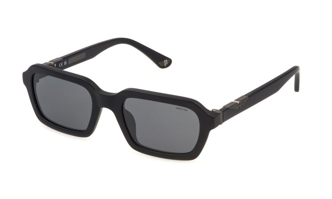 Sunglasses police spll14 703x negro square masculino size 53mm - Main view