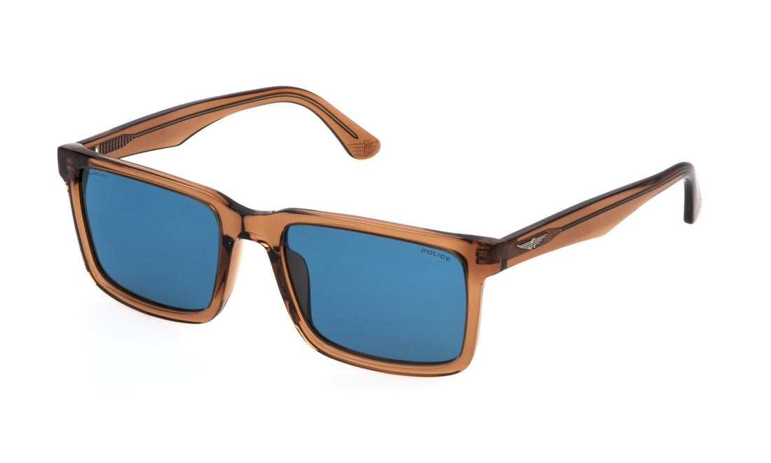 Occhiali da sole police splp21e 805p marron square masculino taglia 57mm - Vista principale
