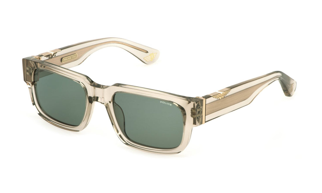 Occhiali da sole police splp24 06s9 verde square masculino taglia 54mm - Vista principale
