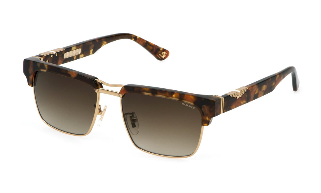 Occhiali da sole police splp25 0aer havana square masculino taglia 55mm - Vista principale