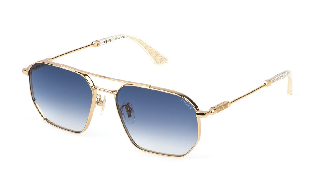 Occhiali da sole police splp34 0300 dorado geometric masculino taglia 58mm - Vista principale